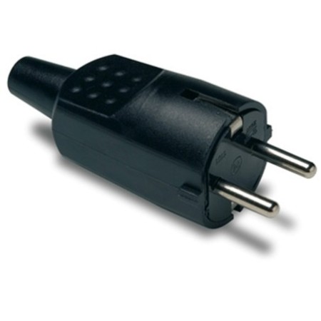 CLAVIJA GOMA NEGRA 250V/16A FAMATEL
