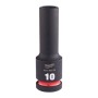 LLAVE VASO IMPACTO MILWAUKEE LARGA 1/2" 10mm ref. 4932480328