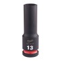 LLAVE VASO IMPACTO MILWAUKEE LARGA 1/2" 13mm ref. 4932480331