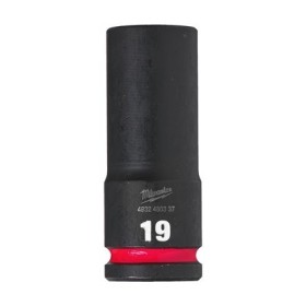 LLAVE VASO IMPACTO MILWAUKEE LARGA 1/2" 19mm ref. 4932480337