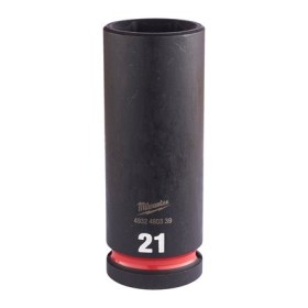 LLAVE VASO IMPACTO MILWAUKEE LARGA 1/2" 21mm ref. 4932480339