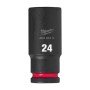 LLAVE VASO IMPACTO MILWAUKEE LARGA 1/2" 24mm ref. 4932480342