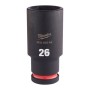 VASO IMPACTO MILWAUKEE LARGA 1/2" 26mm ref. 4932480344