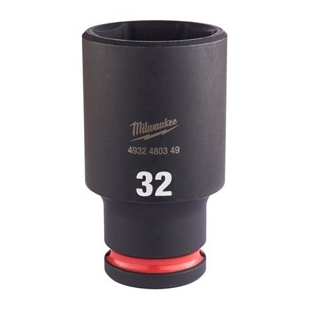 LLAVE VASO IMPACTO MILWAUKEE LARGA 1/2" 32mm ref. 4932480349