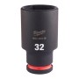 LLAVE VASO IMPACTO MILWAUKEE LARGA 1/2" 32mm ref. 4932480349