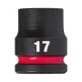 LLAVE VASO IMPACTO MILWAUKEE CORTA 1/2" 17mm ref. 4932480311