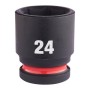 LLAVE VASO IMPACTO MILWAUKEE CORTA 1/2" 24mm ref. 4932480318
