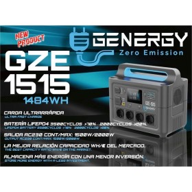 Generador de energía portátil 1484Wh + paquete de 2 paneles