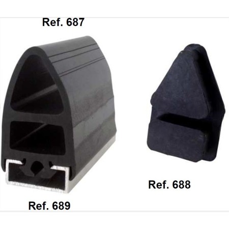 BANDA PASIVA PARA SISTEMA DE SEGURIDAD DE PUERTA CORREDERA (metro lineal) ref. 687