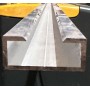 PERFIL ALUMINIO PARA BANDA PASIVA DE PUERTA CORREDERA  ref.689