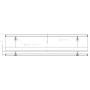 PASAMANOS INOXIDABLE 304 SATINADO CON LED DE 2m ref. E119710013