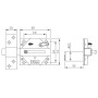 CERROJO IFAM DE SEGURIDAD CS88 M50 COLOR LATÓN ref. 025206