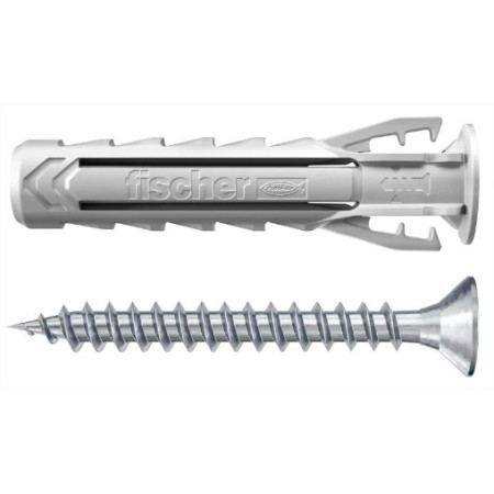 TACO NYLON FISCHER SX PLUS Ø8x40 S/20 CON TORNILLO (50uds)
