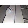 PUERTA METÁLICA PARA CERRAMIENTO DE VALLA PLEGADA 1 X 2 METROS LACADA BLANCO CON PLACAS DE ANCLAJE