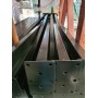 POSTE NEGRO DE 60X40 PARA VALLA PLEGADA DE 0,80M, CON PLACA DE ANCLAJE PARA ATORNILLAR