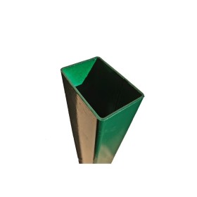 POSTE VERDE DE 60X40 PARA VALLA PLEGADA DE 0,80M, CON PLACA DE ANCLAJE PARA ATORNILLAR
