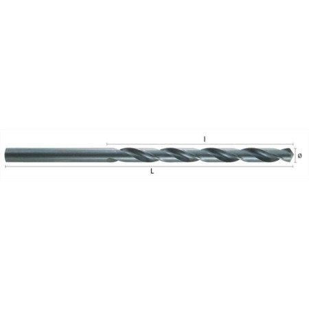 BROCA CILINDRICA HSS LARGA DIN 340N Ø4.50x126mm ref. 1112