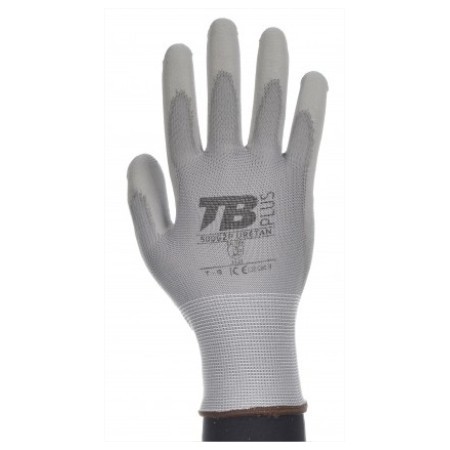 GUANTE TB 500G2P URETAN RIESGOS MECÁNICOS GRIS TALLA 9
