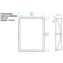 PASAMONEDAS STD DE 370x270x60mm INOX AISI 304