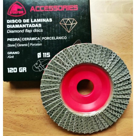 DISCO STAYER DE LÁMINAS DIAMANTADAS Ø115 GRANO 120