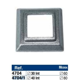 BASE DE FORJA DE  40x40/80x80mm ref.4704/1