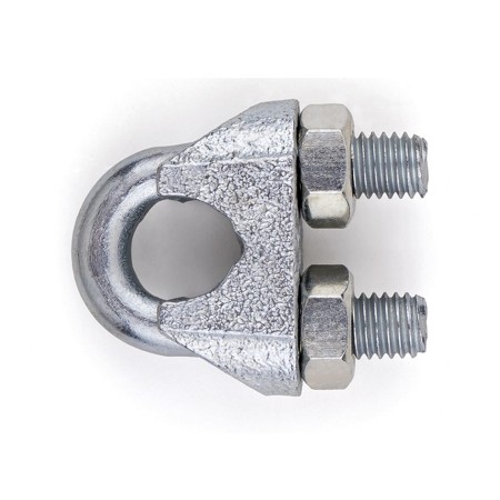 PERRILLO SUJETACABLE DE ACERO GALVANIZADO DE Ø8mm (5/16")