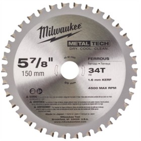 DISCO MILWAUKEE Ø150x20x1,6mm PARA METAL PARA M18FMCS ref. 48404080