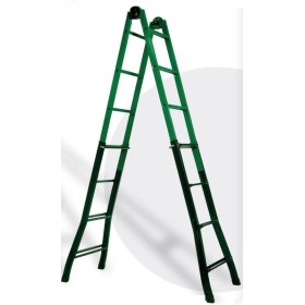 ESCALERA MULTIUSO DE ACERO CODIVEN MIRAGGIO DE 4+4 PELDAÑOS