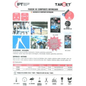 PARCHE DE COMPOSITE REFORZADO TARGET 152x76x2mm ref. C2563