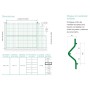  VALLA PLEGADA VERDE PANEL DE 2000x630 mm. BRICOTEC RAL 6005
