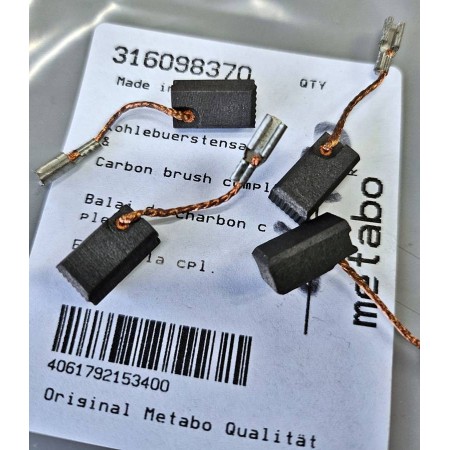 ESCOBILLAS AMOLADORA METABO W750-125 (juego) ref. 316098370