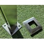 PILAR INOXIDABLE DE 2 CANALES 50x50x15x1000mm INTERMEDIO "H"