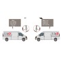 CERRADURA SEGURIDAD PARA FURGONETAS SAG NOVA+ ( JUEGO PARA 2 PUERTAS ) MANO DERECHA
