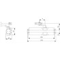 CIERRAPUERTAS DORCAS DC2 EN 2-4 COLOR GRIS ref. 22208/G