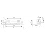 CERRADERO ELÉCTRICO DORCAS 99 ABDF 10-24V AC/DC SIN PLACA CON DESBLOQUEO