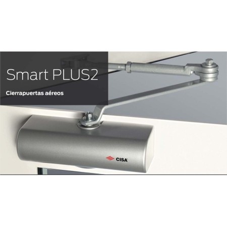 CIERRAPUERTAS CISA SMART PLUS2 GRIS FUERZA 2-4 BRAZO NORMAL ref. C1425.03.97