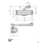 CIERRAPUERTAS CISA SMART PLUS2 GRIS FUERZA 2-4 BRAZO NORMAL ref. C1425.03.97