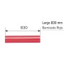 BARRA OVAL ROJA PARA ANTIPÁNICO ISEO IDEA BASE DE 830mm ref. 945918