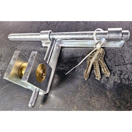 CERROJO DE CANCELA CON LLAVE FACRISUR 250mm DCHAS ref. 07025CD