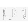 ANTIPÁNICO ISEO IDEA "toallero" PARA CERRADURA DE EMBUTIR SIN BARRA ref. 94C0000503791