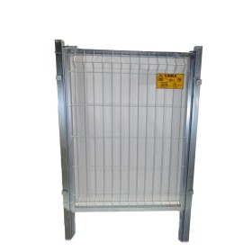 PUERTA METÁLICA PARA CERRAMIENTO DE VALLA PLEGADA 0,80 X 0,80 METRO CINCADA