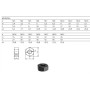 TUERCA HEXAGONAL DIN.934 CALIDAD 8 PAVONADA M-16 (€/100uds)