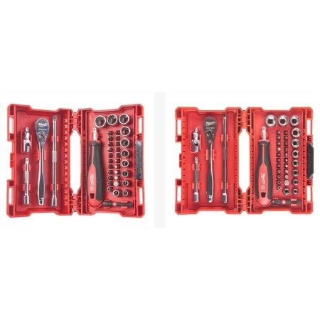 ESTUCHE DE CARRACA Y VASOS DE 1/4" MILWAUKEE (38pzs) ref. 4932498381