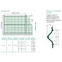 VALLA PLEGADA GRIS PANEL DE 2000x800 BRICOTEC, RAL 7016
