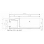 PERFIL DE ALUMINIO EN "h" PARA BANDAS ANTIPINZAMIENTO Y TAPAJUNTAS (BARRA DE 3m)