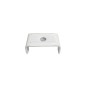 ABRAZADERA METALICA BLANCA PARA ATORNILLAR A TUBO DE 40mm.Ral 9016
