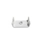 ABRAZADERA METALICA BLANCA PARA ATORNILLAR A TUBO DE 40mm.Ral 9016