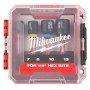 ESTUCHE MILWAUKEE VASOS CON EJE SHOCKWAVE (4uds) ref. 4932492445