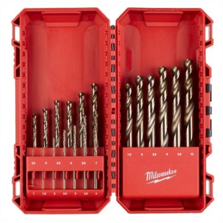 ESTUCHE MILWAUKEE BROCAS HSS-CO DIN 338 (19uds) ref. 4932499764