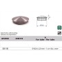 TAPON EN ACERO INOXIDABLE PARA TUBO Ø42.4x2mm OVALADO ref. E0119